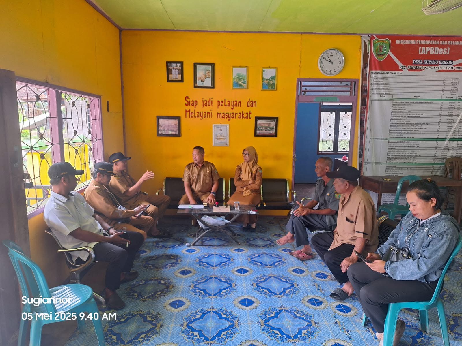 camat-pematang-karau-hadiri-rapat-tata-batas-di-desa-kupang-bersih